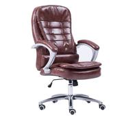 Luxury Leather Ergonomic Boss Office Chair Multifunctional Lift Swivel Desk Chair with Comfortable Backrest for Home And Study Room Use(Red)