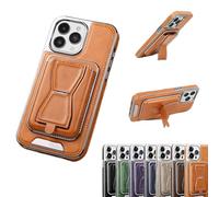Luxury Leather For Iphone Case With Removable Magnetic Tape, Rmbmax Leather Invisible Magnetic Phone Case,Compatible With Magsafe For Iphone Case15/14/13/12 Pro Max (dark brown,For iPhone14Promax)