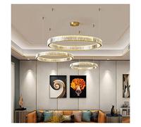 Luxury LED Ring Ceiling Modern Crystal Living Room Bedroom Dining Light (Color : BD80/60cm Size : RCdimmable) (Bd80/60/40cm RCdimmable)