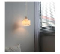 Luxury Natural Marble Led Pendant Lamp For Dining Room Kitchen Table Bedroom Modern White Stone Decorative Chandelier Lights