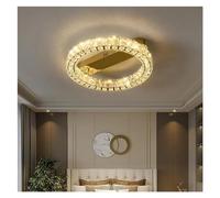 Luxury ring soffitto moderno interno soggiorno cristallo soffitto luce oro lucido lampadario a soffitto LED, LED soffitto pendente Made in China