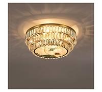 Luxury Round Painted Ceiling Lamp LED Gold Creative Bedroom Dining Room Study Indoor Ornamental Light Crystal Chandelier Modern LED Chandelier (Color : 9Lights-B) (8lights)