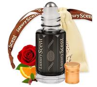 Luxury Scent, Flacone roll on di olio profumato al patchouli nero e oud, fragranza floreale, 6 ml, unisex, di alta qualità e a lunga durata