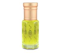 Luxury Scent Olio profumato roll-on al gelsomino verde, 6 ml, verde fresco e floreale al gelsomino Attar, senza alcool, a lunga durata, flacone da viaggio + sacchetto regalo in velluto