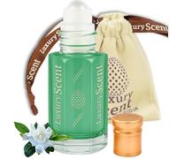 Luxury Scent Olio profumato roll-on da donna in polvere di cocco, 6 ml, ricco floreale, senza alcool, a lunga durata, sacchetto regalo in velluto incluso