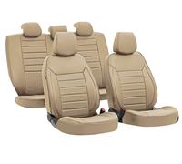 Luxury-Leatherette, set fodere coordinate in pelle sintetica - Beige sedili auto