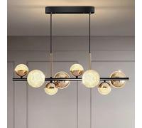 Luxury Style Led Pendant Lamp For Kitchen Island Dining Room Modern Gold Ball Chandelier Reception Long Table Lighting