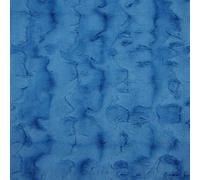LUXURY Tessuto In Pile Sintetico Blu Ondulato