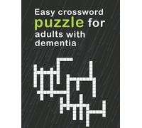 Luxurymedia Press Easy Crossword Puzzles For Adults With dementia (Tascabile)