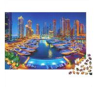 LuxuryYachtMarina Puzzle 1000 Pezzi In cartone Spesso, Un Tangram Per Enigma Per Lo Stress Relief, Ideale Per Quadro Fai Da Te, Regalo Di Compleanno Perfetto 70x50cm/1000pcs
