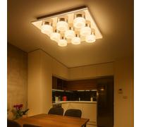 Luxus LED Soffitto Lampada Dormire Ospiti Camera Anello Corridoio Faretto Cromo