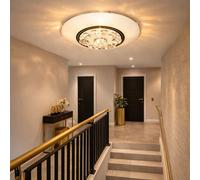 Luxus LED Soffitto Luce Vetro Cristalli Trasparente Salotto Dormire Camera WOFI