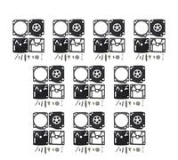 Luxuypon Kit di ricostruzione del diaframma di riparazione del carburatore, 10 pz/lotto, compatibile con 362 365 371 372 2065 2165 RB-60 Ricambi motosega