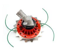Luxuyvarna Testa decespugliatore a doppio colpo con corda e lama compatibile con decespugliatore M10 Tagliaerba Parti di macchine da giardino