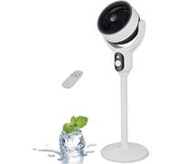 Luxvalu Fan, ColdBlast Adjustable Fan, 120° Smooth Auto-Swivel-Whole Room Coverage, Portable Rechargeable Usb Table Fans, Bedroom Living Room Fans, Suitable For Home Office (White,Remote control)