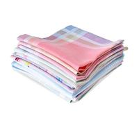 Luxvara 15 Fazzoletti di Stoffa in Cotone 100% - Morbidi e Assorbenti, 29x29 cm - Fazzoletti Riutilizzabili Ecologici per Viso e Naso, Ideali per Pelli Sensibili, Viaggio e Regalo