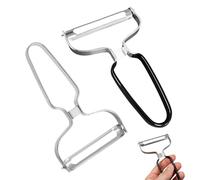 Luxvara 2 Pezzi Pelaverdure, Pelapatate Professionale, Sbucciatore Multifunzione in Acciaio Inox, Pelapatate Extra Largo, Multifunzione Frutta e Verdura per Patate, Carote, Frutta
