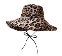 Luxvara Stampa Leopardata Cappello Pescatore, Cappello da Pesca, Cappello da Sole Estivo, per Uomini e Donne, Vacanze, Escursionismo, Campeggio, Shopping