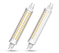 Luxvista 15W R7S 118mm Lampadina LED, Equivalente 150W R7S Lampada Alogena, Bianco Caldo 3000K J118 J Tipo Proiettore Super Luminoso Angolo di Fascio 300°, Non Dimmerabile (Confezione da 2)