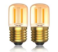 Luxvista 2W Dimmerabile Lampadine E27 LED Luce Calda 2200K, Lampadine Vintage Pygmy E27 T28 Lampadina Attacco Edison, 2-Pack