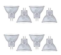 Luxvista Lampada Alogena MR11 GU4/G4 20W, AC/DC 12-24V Riflettore Alogena di Bianco Caldo 2800k, 30° di Raggio Luminoso GU4 Bi-pin Base Faretti da Incasso per Cappa Cucina Giardino Bagno (8-Pezzi)