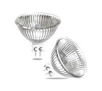 Luxvista Lampadine Alogene MR16 GU5.3, 50W Dimmerabile Bianco Caldo 2700K DC 12V Bassa Tension Lampadine Riflettori Equivalente a Lampadine LED 5W Faretto, Confezione da 2