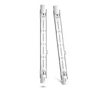Luxvista R7S Lampadine Alogene 118mm 230W Dimmerabile Lampadine Alogene Lineare Bianco Caldo 2800K, 3900LM Barra Alogena Superbright Tipo J118 Doppia Base per Illuminazione Paesaggio Giardino(2 Pezzi)