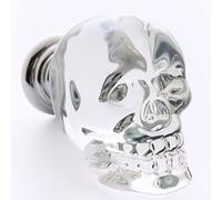 Luxy Crystal - Pomello per ante e cassetti a forma di teschio di cristallo di fascia alta - Edizione premium di dimensioni universali - Accessori esclusivi nuovi in Europa by DeLivio