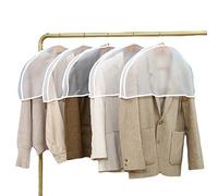 Luxylei 5 Pezzi/Set Vestiti Copertura Antipolvere Trasparente Spalla Cappotto Protezione per Indumenti Armadio Custodia Antipolvere Nemico Soggiorno di Casa