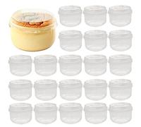 Luxylei 50 Set Bicchieri per Budino Forno Bicchiere per Budino Paffuto Bicchiere per Budino Giapponese Bicchiere per Budino Giapponese Resistente alle Alte Temperature con Coperchio