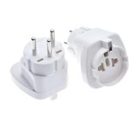 Luxylei Adattatore Viaggio Israele a USA/Italia/Brasile/Convertitore Adattatore per Spina Elettrica Universale Collegabile Incorporato 250v 10a