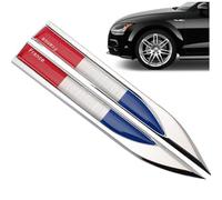 Luxylei Adesivo Emblema per Auto Francia Germania Inghilterra Adesivo per Auto Decalcomania 2 Pezzi/Set Decorazione Corpo Paraurti Bandiera Adesivo per Auto Emblema Distintivo