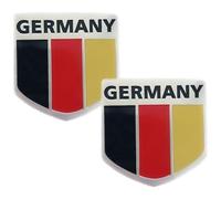 Luxylei Adesivo Emblema per Auto Francia Germania Inghilterra Adesivo per Auto Decalcomania 2 Pezzi/Set Decorazione Corpo Paraurti Bandiera Adesivo per Auto Emblema Distintivo