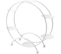 Luxylei Alzata per Cupcake con Ruota Panoramica, Supporto per Torta con Struttura in Filo Metallico 6 Tazze, Vassoio Portata per Dessert, per Snack, Biscotti, Giostra a Tema Circo