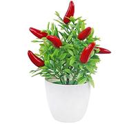 Luxylei Bonsai Per Albero Di Peperoncino Artificiale, Finto Orto in Per Ufficio in Giardino Per Decorazione Di Decorazioni Per Feste in Centrotavola
