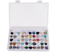 Luxylei Collezione di Campioni di Cristallo 50 Pezzi/Scatola E Set di Raccolta di Minerali, Campioni Collezione di Pietre Preziose, Confezione Regalo in Pietra Naturale per Decorazione Domestica