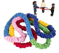 Luxylei Fleece Elastico Cooperativo Stretchy Band Integrations Movimento dinamico Esercizio Latex Band Stretchy Movement Prop per attività di Gruppo