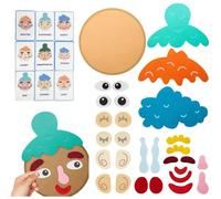 Luxylei Giochi Socio-emotivi per Bambini E Neonati - Carte per Creare Facce per Descrivere Sentimenti Ed Emozioni - Giochi di Apprendimento Emotivo per Bambini 1 a 4 Anni