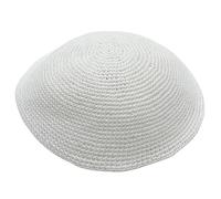 Luxylei Kippah Lavorato a Maglia Yamaka Ebraico Cappello Yarmulke Classico Zucchetto Israeliano Copricapo Judaica Tinta Unita per Uomo