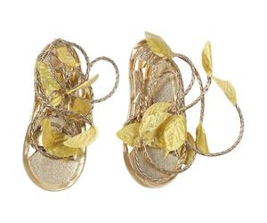 Luxylei Sandali Romani Cleopatra per Adulti, Scarpe E Pantofole Dorate, Sandali Dea Romana, Costume Gladiatore Greco Egiziano Medievale per Feste