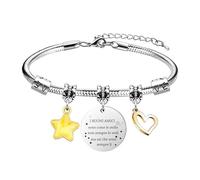 LUXYSODE Bracciale della buona amica per le donne Regalo personalizzato per le buone amiche Bracciale con stelle per le amiche Regalo di compleanno, di Natale e di laurea