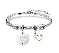 LUXYSODE Bracciale dell'amicizia Bracciale della laurea Regalo per i migliori amici, compagni di classe “Grazie per esserci stati in ogni momento.” Gioielli della laurea