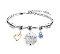 LUXYSODE Bracciale d'ispirazione per le donne Regalo di incoraggiamento per le ragazze - Sei Incredibile,brillante bella e coraggiosa e puoi fare qualsiasi cosa (Style B)
