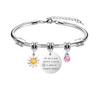 LUXYSODE Bracciale donna Bracciale d'ispirazione Regali d'ispirazione Se hai il sole nel cuore, il cielo è sempre sereno