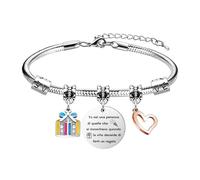LUXYSODE Bracciali da donna Bracciali ispirati Tu sei una persona di quelle che si incontrano quando la vita decide di farti un regalo Compleanno Natale Laurea Regalo