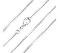 LUXYSODE Collana da donna in argento Sterling 925 con catena a serpente, collana a corda intrecciata, lunghezza multipla, 40-61 cm, regalo o ciondolo di ricambio, 24 inch / 60 cm, Metallo, Nessuna