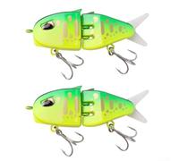 Luya Microbaits S Type Esca da pesca, design Swingfish per trota e pesce persico, compatibile con varie tecniche di pesca (E)