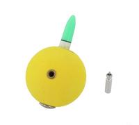 Luya - Palla galleggiante sferica da pesca, in plastica, progettata per la pesca generale, tra cui spigola, glaucomi, luccio, salmone e trota, facilita la filettatura della lenza (con batteria verde)