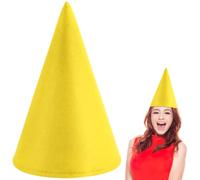 LUYANFX Cappello da Nano, Cappello da Elfo di Natale, cappello gnomo per adulto, cappello elfo adulto, Berretto Gnomo, cappello da gnomo, Decorazione per Natale e Carnevale (Giallo)