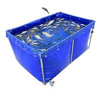 Luyckfrazy Grande Serbatoio per Acquacoltura,Serbatoio per Stagno per Pesci Fuori Terra da Giardino in Tela in PVC Serbatoio per Pesci Pieghevole Portatile Contenitore per Acqua all'aperto(6x3x1.2m)